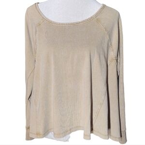 We The Free Oversized Sweatshirt Tan size XS